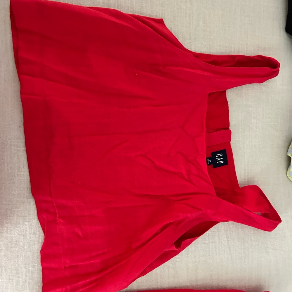 GAP Bold Red Sleeveless Blouse